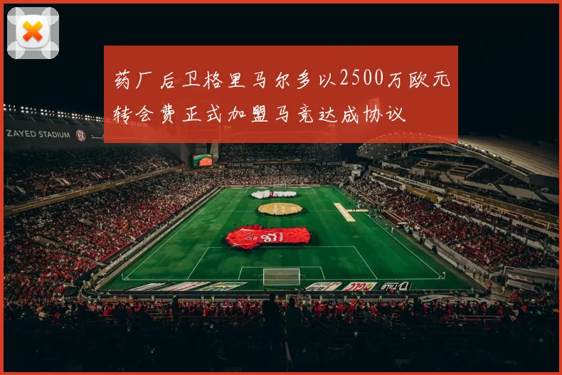 药厂后卫格里马尔多以2500万欧元转会费正式加盟马竞达成协议